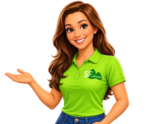 Sandra, da SF Uniformes, apresentando o WhatsApp